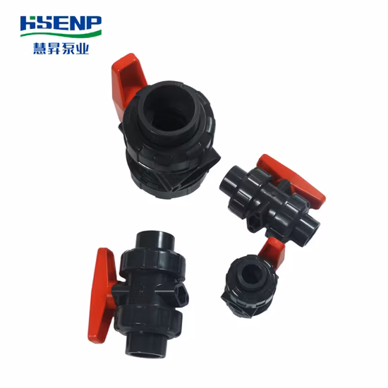 Válvulas de plástico UPVC válvula de pé de rede de tira de união única